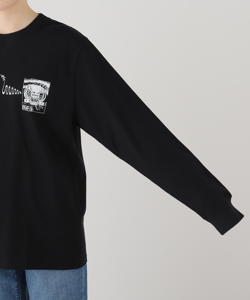 BRAIN DEAD(ブレインデット)の「【BRAIN DEAD/ブレインデッド】 MULTI VISION LONG SLEEVE SHIR(Tシャツ/カットソー・レディース・ブラック・SMALL/MEDIUM)」の6枚目の写真