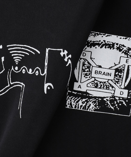 BRAIN DEAD(ブレインデット)の「【BRAIN DEAD/ブレインデッド】 MULTI VISION LONG SLEEVE SHIR(Tシャツ/カットソー・レディース・ブラック・SMALL/MEDIUM)」の2枚目の写真