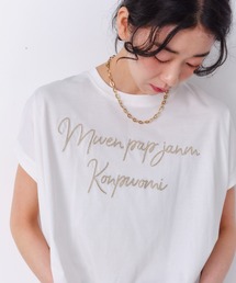 チェーン刺繍Tシャツ