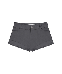 Layer Cut Shorts - Charcoal