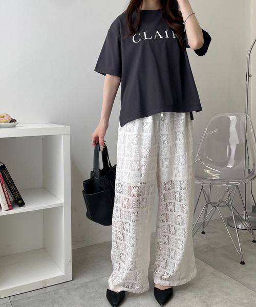 WEGO(ウィゴー)の「WEGO/【26春夏新作】パッチワークレースパンツ(その他パンツ・レディース・ホワイト/ブラック・FREE)」の16枚目の写真