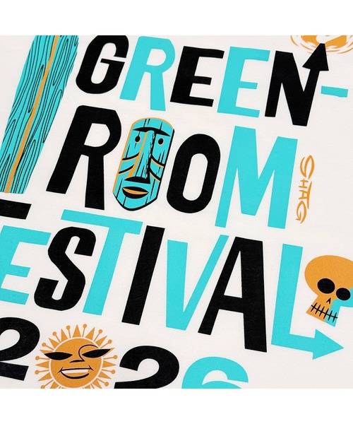 GREENROOM(グリーンルーム)の「【GREENROOM FESTIVAL / グリーンルーム フェスティバル】SHAG × GREENROOM FESTIVAL 26 TEE(Tシャツ/カットソー・メンズ・ブラック/ホワイト・LARGE/X-LARGE/MEDIUM)」の5枚目の写真