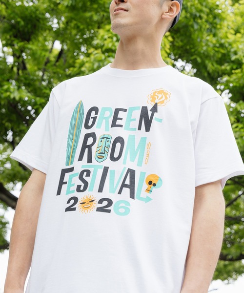 GREENROOM(グリーンルーム)の「【GREENROOM FESTIVAL / グリーンルーム フェスティバル】SHAG × GREENROOM FESTIVAL 26 TEE(Tシャツ/カットソー・メンズ・ブラック/ホワイト・LARGE/X-LARGE/MEDIUM)」の9枚目の写真