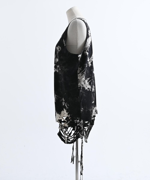 REFLEM(レフレム)の「『REFLEM/レフレム』ダメージタンクトップ(タンクトップ・レディース・A/チャコールグレー/ホワイト/ブラック・FREE)」の10枚目の写真