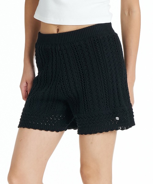 ROXY(ロキシー)の「ROXY TIDE OVER SHORTS ニットショートパンツ 【2026年夏モデル】(その他パンツ・レディース・ナチュラル/ブラック/インディゴブルー・LARGE/MEDIUM/SMALL)」の2枚目の写真