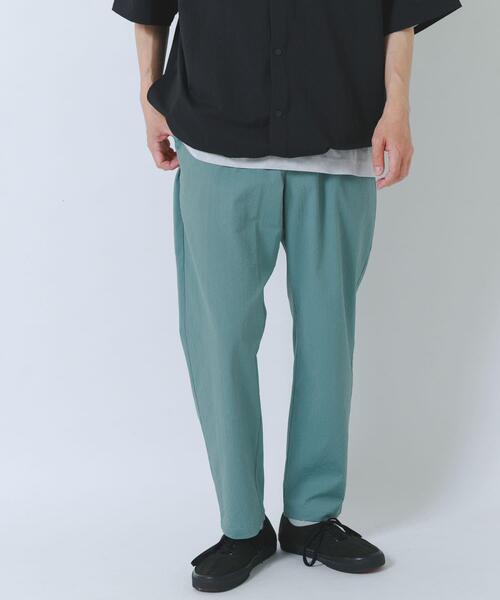 ITEMS URBANRESEARCH(アイテムズ アーバンリサーチ)の「『接触冷感/イージーケア/吸水速乾/撥水/防汚』高機能シアサッカー イージートラウザー(楽着シリーズ)(その他パンツ・メンズ・ベージュ/ブラック/ライトブルー・MEDIUM/LARGE)」の21枚目の写真