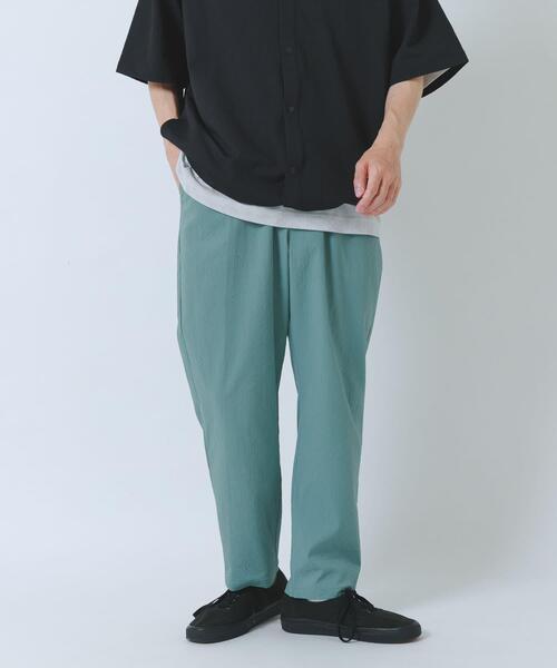 ITEMS URBANRESEARCH(アイテムズ アーバンリサーチ)の「『接触冷感/イージーケア/吸水速乾/撥水/防汚』高機能シアサッカー イージートラウザー(楽着シリーズ)(その他パンツ・メンズ・ベージュ/ブラック/ライトブルー・MEDIUM/LARGE)」の22枚目の写真