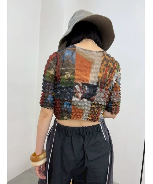 MIDVEIN(ミッドヴェイン)の「poco poco print tops(Tシャツ/カットソー・レディース・カラフル・FREE)」の3枚目の写真