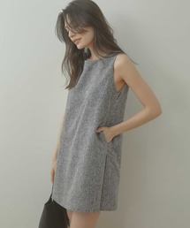 ACYM（アシーム）の「ボックスツイードミニサロペット（ワンピース）」