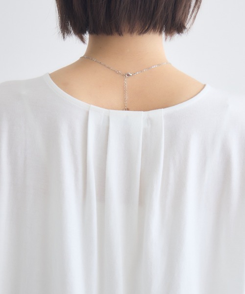 KATHARINE ROSS(キャサリンロス)の「【MADE IN JAPAN】ハーフスリーブカットソーMade With Liberty Fabrics(Tシャツ/カットソー・レディース・オフホワイト/ブラック・FREE)」の14枚目の写真
