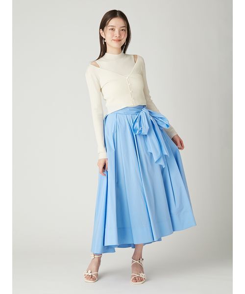 FRAY I.D(フレイアイディー)の「セミシアーハイネックリブニット(ニット/セーター・レディース・アイボリー/ブラック/ピンク・F)」の13枚目の写真