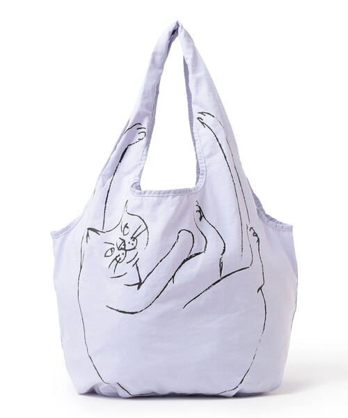 mmts(マミタス)の「ROOTOTE / ぶらさがり ネコ バッグ(エコバッグ/サブバッグ・レディース・パープル系その他4/ホワイト系その他5・ONE SIZE)」の6枚目の写真
