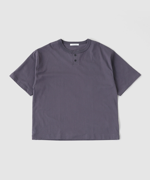 JOURNAL STANDARD(ジャーナルスタンダード)の「シルケット 2ボタン ヘンリネック Tシャツ(Tシャツ/カットソー・メンズ・ブラック/ホワイト/ブラック系その他/ボルドー・LARGE/MEDIUM)」の3枚目の写真