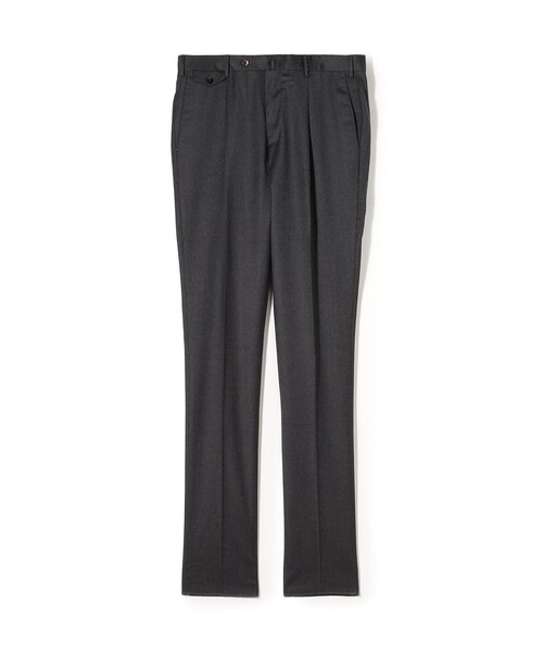 PT TORINO（ピーティートリノ）の「PT TRINO GENTS ウールストレッチ 1プリーツスラックス（スラックス・メンズ・ブラウン/チャコールグレー・48/46）」の2枚目の写真