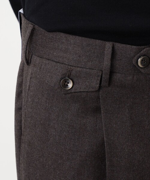 PT TORINO（ピーティートリノ）の「PT TRINO GENTS ウールストレッチ 1プリーツスラックス（スラックス・メンズ・ブラウン/チャコールグレー・48/46）」の12枚目の写真