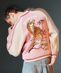 glamb（グラム）の「Peace Tiger Knit Ska Jumper / ピースタイガーニットスカジャンパー（スカジャン）」