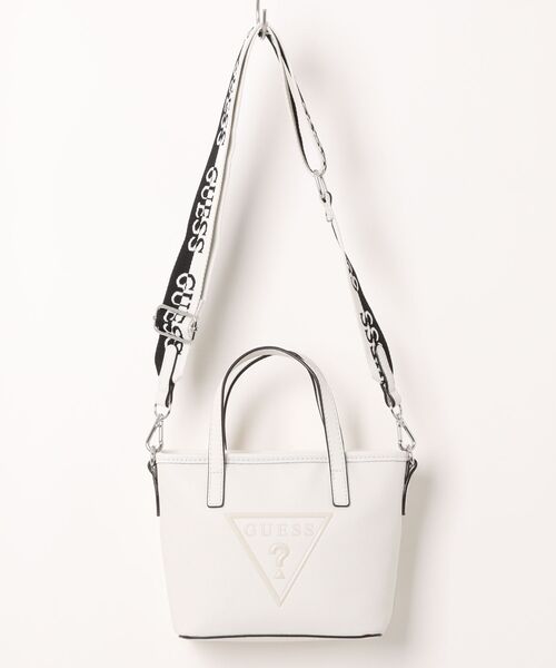 Guess(ゲス)の「【GUESS】ゲス KEIRA MINI TOTE トートバッグ(トートバッグ・レディース・ブルー/ホワイト/ブラック/ベージュ・FREE)」の12枚目の写真