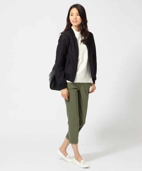 GLOBAL WORK（グローバルワーク）の「ナイロンレーヨンストレッチトラウザー/707482（その他パンツ・レディース・ブラック/ネイビー/グリーン/ピンク/ライトグレー/ブラウン・SMALL/MEDIUM/LARGE）」の18枚目の写真