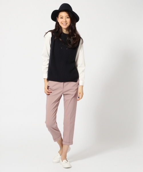 GLOBAL WORK（グローバルワーク）の「ナイロンレーヨンストレッチトラウザー/707482（その他パンツ・レディース・ブラック/ネイビー/グリーン/ピンク/ライトグレー/ブラウン・SMALL/MEDIUM/LARGE）」の20枚目の写真