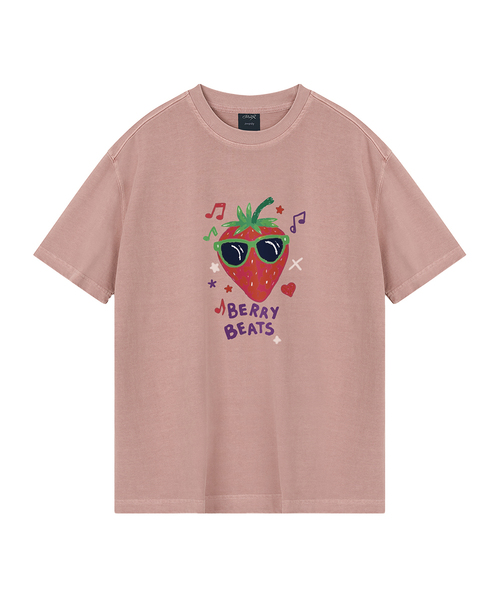 WILDROCK(ワイルドロック)の「ベリービーツ ピグメントオーバーサイズ半袖Tシャツ(クロップ付き)(Tシャツ/カットソー・レディース・ブラック/ホワイト/チャコール/ライトグレー/カーキ/ブルー/ライトパープル/ベビーピンク・MEDIUM/SMALL/LARGE/X-SMALL/FREE)」の8枚目の写真