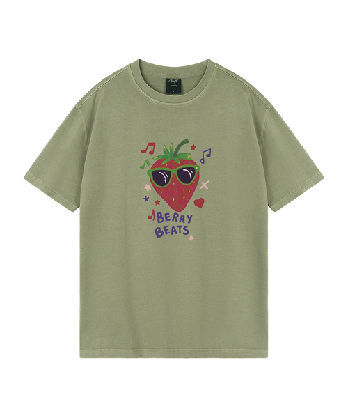 WILDROCK(ワイルドロック)の「ベリービーツ ピグメントオーバーサイズ半袖Tシャツ(クロップ付き)(Tシャツ/カットソー・レディース・ブラック/ホワイト/チャコール/ライトグレー/カーキ/ブルー/ライトパープル/ベビーピンク・MEDIUM/SMALL/LARGE/X-SMALL/FREE)」の5枚目の写真