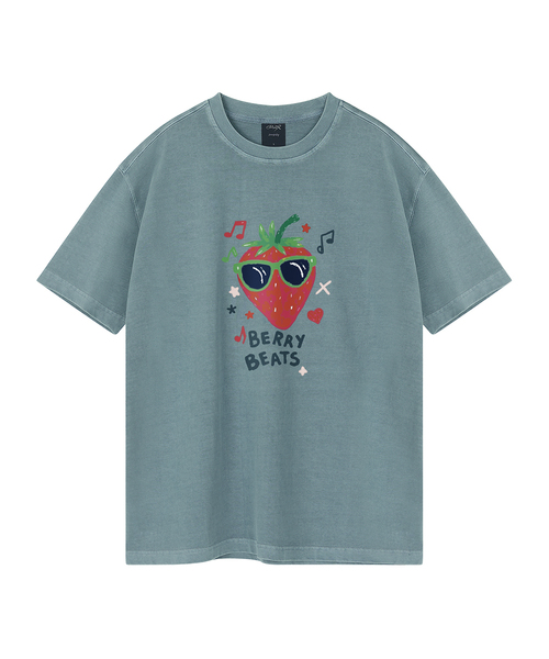 WILDROCK(ワイルドロック)の「ベリービーツ ピグメントオーバーサイズ半袖Tシャツ(クロップ付き)(Tシャツ/カットソー・レディース・ブラック/ホワイト/チャコール/ライトグレー/カーキ/ブルー/ライトパープル/ベビーピンク・MEDIUM/SMALL/LARGE/X-SMALL/FREE)」の6枚目の写真