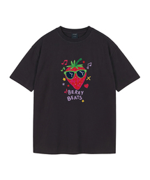 ベリービーツ ピグメントオーバーサイズ半袖Tシャツ(クロップ付き)