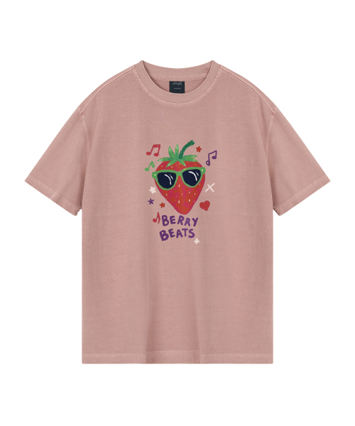 WILDROCK(ワイルドロック)の「ベリービーツ ピグメントオーバーサイズ半袖Tシャツ(クロップ付き)(Tシャツ/カットソー・レディース・ブラック/ホワイト/チャコール/ライトグレー/カーキ/ブルー/ライトパープル/ベビーピンク・MEDIUM/SMALL/LARGE/X-SMALL/FREE)」の11枚目の写真