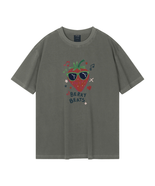 WILDROCK(ワイルドロック)の「ベリービーツ ピグメントオーバーサイズ半袖Tシャツ(クロップ付き)(Tシャツ/カットソー・レディース・ブラック/ホワイト/チャコール/ライトグレー/カーキ/ブルー/ライトパープル/ベビーピンク・MEDIUM/SMALL/LARGE/X-SMALL/FREE)」の14枚目の写真