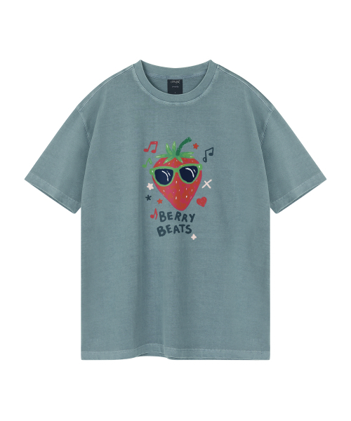 WILDROCK(ワイルドロック)の「ベリービーツ ピグメントオーバーサイズ半袖Tシャツ(クロップ付き)(Tシャツ/カットソー・レディース・ブラック/ホワイト/チャコール/ライトグレー/カーキ/ブルー/ライトパープル/ベビーピンク・MEDIUM/SMALL/LARGE/X-SMALL/FREE)」の15枚目の写真