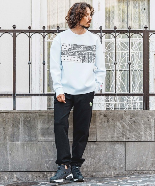 felkod(フィルコッド)の「msw1895- Bandana Panel Scuba Sweat スウェット トレーナー(F26A040)(スウェット・メンズ・ネイビー/ホワイト/ブラック・S/M/L)」の19枚目の写真