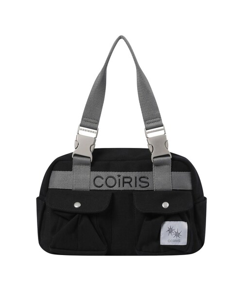 COIRIS(コイリス)の「コリン2ポケットバックルショルダーバッグ(2カラー)(ショルダーバッグ・レディース・アッシュグレー/ブラック・FREE)」の2枚目の写真