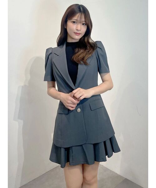 MERCURYDUO(マーキュリーデュオ)の「【セットアップ着用可】バックZIPミニスカパン(スカート・レディース・チャコールグレー/ミント・SMALL/MEDIUM)」の15枚目の写真