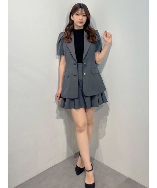 MERCURYDUO(マーキュリーデュオ)の「【セットアップ着用可】バックZIPミニスカパン(スカート・レディース・チャコールグレー/ミント・SMALL/MEDIUM)」の17枚目の写真