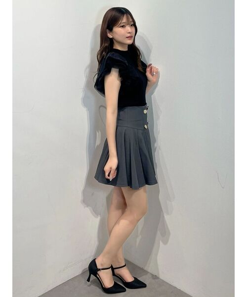 MERCURYDUO(マーキュリーデュオ)の「【セットアップ着用可】バックZIPミニスカパン(スカート・レディース・チャコールグレー/ミント・SMALL/MEDIUM)」の18枚目の写真