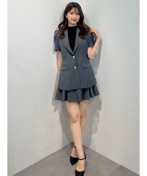 MERCURYDUO(マーキュリーデュオ)の「【セットアップ着用可】バックZIPミニスカパン(スカート・レディース・チャコールグレー/ミント・SMALL/MEDIUM)」の20枚目の写真