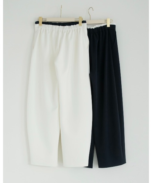 JUMELLE(ジュメロ)の「ダブルウエストスウェットパンツ(スウェットパンツ・レディース・アイボリー/ネイビー・MEDIUM/SMALL)」の8枚目の写真