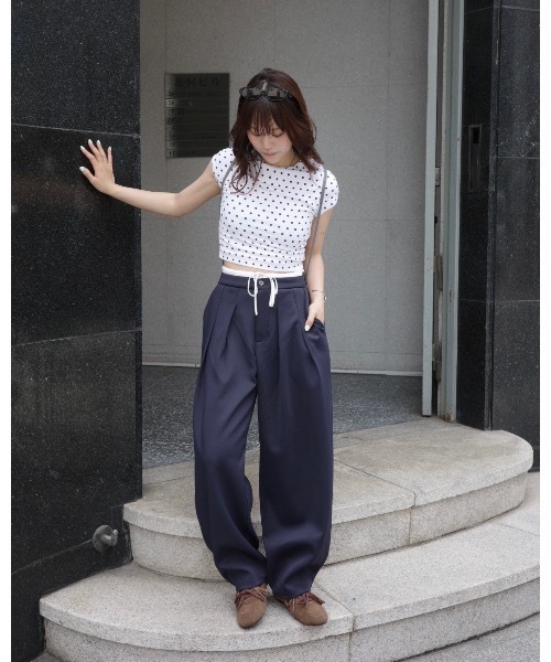 ダブルウエストスウェットパンツ（スウェットパンツ）｜JUMELLE