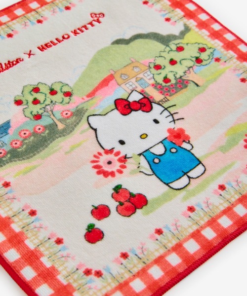 Cath Kidston(キャスキッドソン)の「Cath Kidston × Hello Kitty タオルハンカチ(ハンカチ/ハンドタオル・レディース・レッド・FREE)」の2枚目の写真