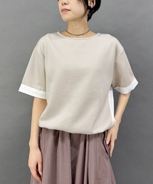 NICOLE white | 異素材使いプルオーバー(その他トップス)