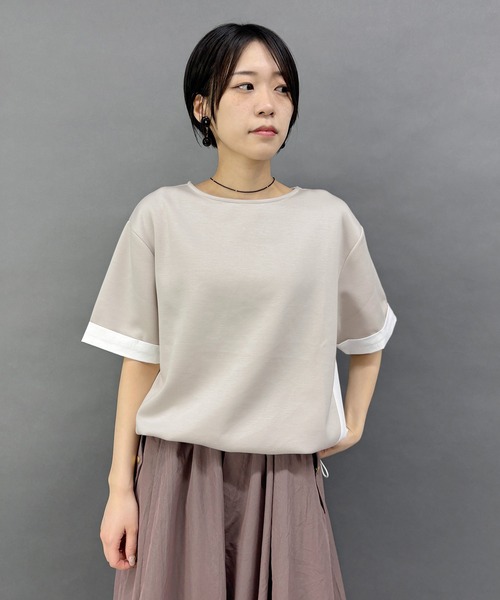 NICOLE white(ニコルホワイト)の「異素材使いプルオーバー(その他トップス・レディース・オフホワイト/ネイビー/チャコールグレー/ライトグレー・FREE)」の19枚目の写真
