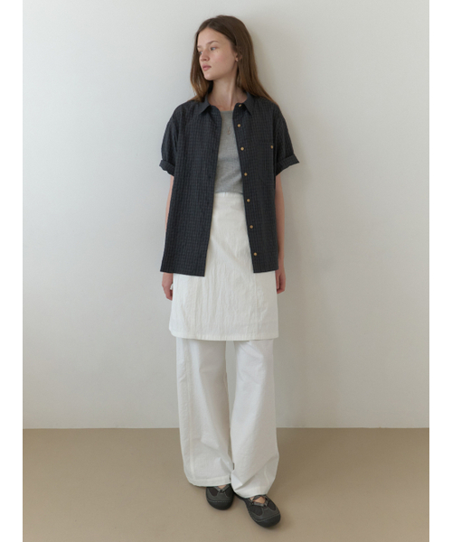 THEMITTEN(ザ・ミトン)の「Linden half shirt (moody check)(シャツ/ブラウス・レディース・その他・FREE)」の2枚目の写真
