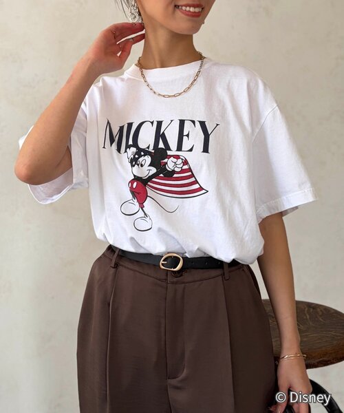 Chez toi（シェトワ）の「【GOOD ROCK SPEED】ミッキー/TEE（Tシャツ/カットソー・レディース・ホワイト系その他/チャコールグレー/ネイビー/ホワイト系その他2・FREE）」の22枚目の写真