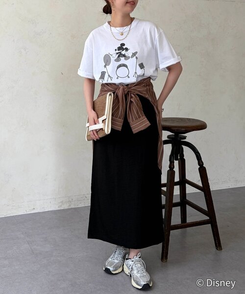 Chez toi（シェトワ）の「【GOOD ROCK SPEED】ミッキー/TEE（Tシャツ/カットソー・レディース・ホワイト系その他/チャコールグレー/ネイビー/ホワイト系その他2・FREE）」の16枚目の写真