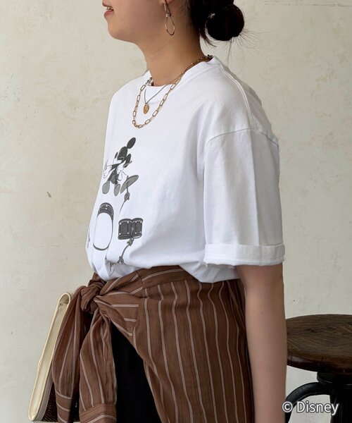 Chez toi（シェトワ）の「【GOOD ROCK SPEED】ミッキー/TEE（Tシャツ/カットソー・レディース・ホワイト系その他/チャコールグレー/ネイビー/ホワイト系その他2・FREE）」の13枚目の写真