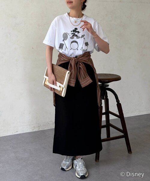 Chez toi（シェトワ）の「【GOOD ROCK SPEED】ミッキー/TEE（Tシャツ/カットソー・レディース・ホワイト系その他/チャコールグレー/ネイビー/ホワイト系その他2・FREE）」の11枚目の写真