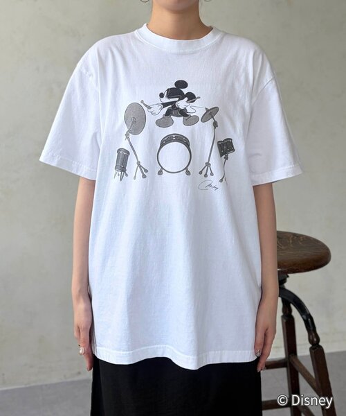 Chez toi（シェトワ）の「【GOOD ROCK SPEED】ミッキー/TEE（Tシャツ/カットソー・レディース・ホワイト系その他/チャコールグレー/ネイビー/ホワイト系その他2・FREE）」の8枚目の写真