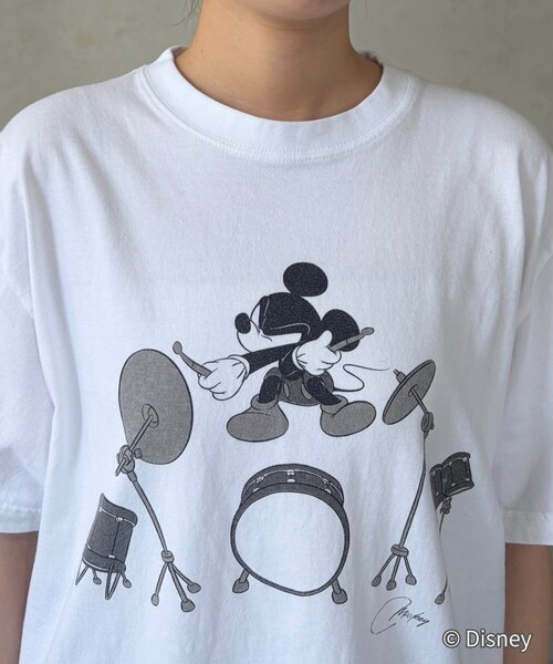 Chez toi（シェトワ）の「【GOOD ROCK SPEED】ミッキー/TEE（Tシャツ/カットソー・レディース・ホワイト系その他/チャコールグレー/ネイビー/ホワイト系その他2・FREE）」の6枚目の写真