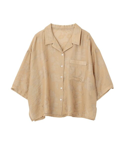 GARAGE OF GOOD CLOTHING(ガレージオブグッドクロージング)の「シアージャガード開襟ハーフスリーブシャツ(シャツ/ブラウス・レディース・ベージュ・FREE)」の20枚目の写真