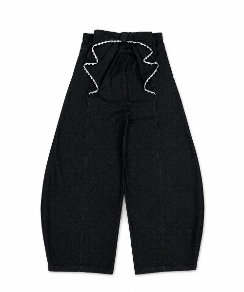 Lovilyn(ラヴィリン)の「バッグリボンバレルデニム(デニムパンツ・レディース・インディゴブルー/ブラック・SMALL/MEDIUM)」の17枚目の写真